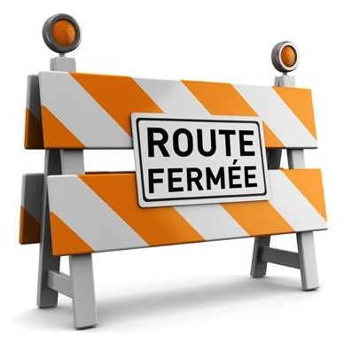 LA TOUR – 18/11 – FERMETURE ROUTE DE LA TOUR RM32